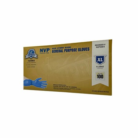 EMPRESS Blue Hybrid Glove Extra Large, 100PK NVP5004